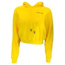 Sweat-shirt à capuche jaune Off-White en coton - Autre Marque