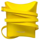 Salvatore Ferragamo Yellow Leather Pouch on Strap - Autre Marque