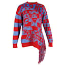 Suéter Stella McCartney Eco Hero Intarsia em lã azul - Stella Mc Cartney