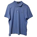 Ralph Lauren Slim Fit Polo T-Shirt in Blue Cotton