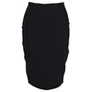 The Row Knee Length Skirt in Black Cotton - The row