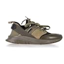 Tom Ford Jago Sneakers in Olive Leather and Suede