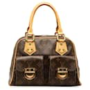 Louis Vuitton Manhattan PM Canvas Handbag M40026 in good condition