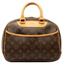 Louis Vuitton Trouville Canvas Handbag M42228 in good condition