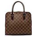 Louis Vuitton Damier Ebene Triana Handbag Canvas N51155 in good condition