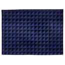 Proenza Schouler Geometric Large Clutch Bag in Blue Leather