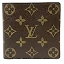 Louis Vuitton Portefeuille Marco Bifold Geldbörse Canvas Kurze Geldbörse M61675 in gutem Zustand