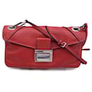 Red Nappa Leather Mini Flap Shoulder Bag RR1926 - Miu Miu