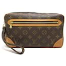 Louis Vuitton Marly Dragonne Canvas Clutch Bag M51825 in excellent condition