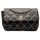 Chanel CC Wild Stitch Leather Flap Bag Leather Shoulder Bag in Good condition