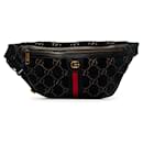 Gucci GG Velvet GG Marmont Belt Bag Sac ceinture en toile 574968 In excellent condition