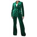Green velvet two-piece suit set - size UK 14/18 - Etro