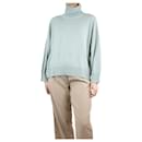 Pull col montant vert clair - taille S - Autre Marque