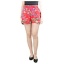 Rote Shorts mit Blumenmuster - Größe UK 14 - Etro