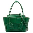 Bottega Veneta Bolso satchel mini arco verde maxi intrecciato