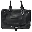 LONGCHAMP BALZANE HANDBAG 1833714001 BLACK LEATHER SHOULDER BAG PURSE - Longchamp