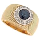MAUBOUSSIN RING A SUMMER IN TUSCANY T51 In yellow gold 18K SAPPHIRE & DIAMONDS - Mauboussin