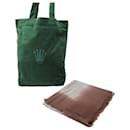 NEW CHALE STOLE ROLEX WATCHES IN BROWN WOOL + TOTE BAG LOGO TOTE BAG STOLE - Rolex