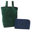NEW ROLEX WATCHES HAND POUCH CANVAS JEANS + TOTE BAG LOGO CLUTCH TOTE BAG - Rolex