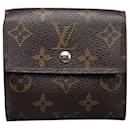 Louis Vuitton Portefeuille Elise Canvas Short Wallet M61654 in good condition