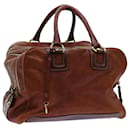 DOLCE&GABBANA Hand Bag Leather Brown Auth 70819 - Dolce & Gabbana