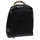 GUCCI Bamboo Backpack Nylon Black 003 2058 0059 5 Auth bs13375 - Gucci