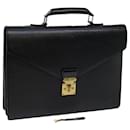 LOUIS VUITTON Epi Serviette Ambassador Business Bag Black M54412 LV Auth th4783 - Louis Vuitton