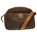 CELINE Macadam Canvas Shoulder Bag PVC Brown Auth 70317 - Céline