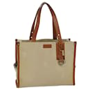 BURBERRY Tote Bag Toile Beige Auth mr131 - Burberry