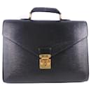 Louis Vuitton Serviette Ambassador Leather Business Bag M54412 in fair condition
