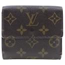 Louis Vuitton Portefeuille Elise Canvas Short Wallet M61654 in fair condition