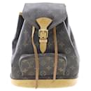 Louis Vuitton Montsouris MM Canvas Backpack M51136 in fair condition