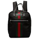 Gucci Black Canvas Techno Web Backpack