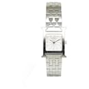 Hermès Silver Quartz Stainless Steel Heure H Watch