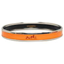 Hermès Orange Caleche Schmales Emaille-Armband
