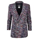 CC  Buttons Sequin Tweed Jacket - Chanel