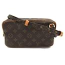 Louis Vuitton Pochette Marly Bandouliere Canvas Crossbody Bag M51828 in good condition