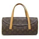 Louis Vuitton Sonatine Monogram Handbag Canvas Handbag M51902 in good condition