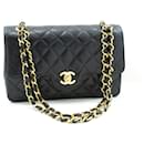 Black small lambskin vintage 1989 Classic Double Flap - Chanel