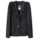 Paris / Seoul Black Tweed Jacket - Chanel