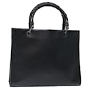 GUCCI Bamboo Hand Bag Leather Black 002 1016 20047 Auth bs13385 - Gucci