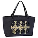GIVENCHY Hand Bag Denim Navy Auth bs13463 - Givenchy