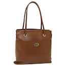 Burberrys Shoulder Bag Leather Brown Auth bs13405 - Autre Marque