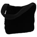 PRADA Shoulder Bag Velor Black Auth bs13411 - Prada