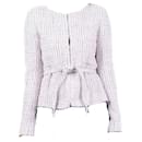 Veste en tweed à boutons et ceinture 8K$ CC. - Chanel