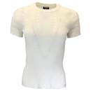 Chanel White Short Sleeved Linen Knit Pullover Top - Autre Marque
