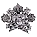 Ring aus gealtertem Silber, Metall, Messing und Kristall, Größe M - Gucci
