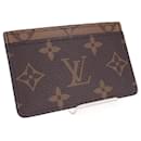 Louis Vuitton Porte Cartes Estojo para cartão de lona simples M61733 Em uma boa condição