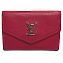 Louis Vuitton Portefeuille Lock Mini Bifold Wallet Leather Short Wallet M67858 in excellent condition