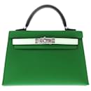 Hermès Vert Tricolore Epsom Mini Kelly II Sellier 20